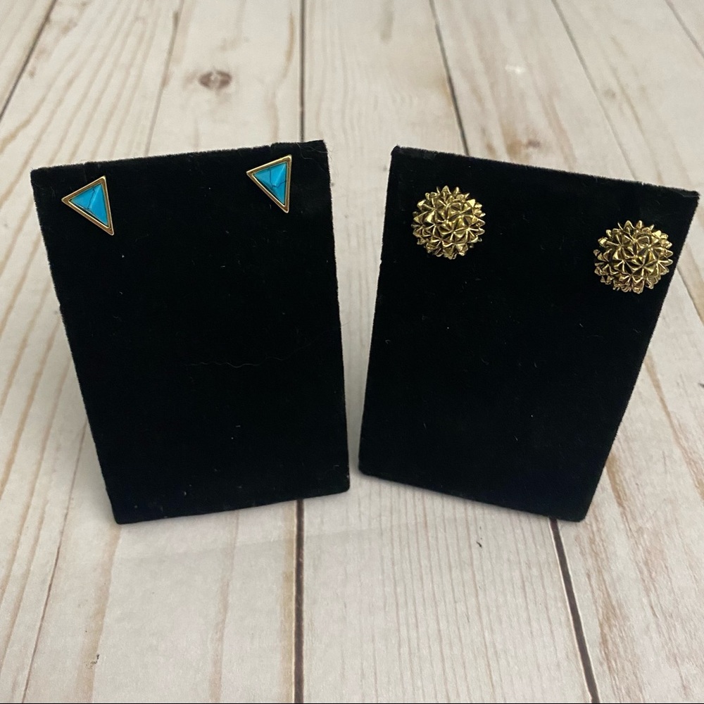 House of Harlow Two Sets of Glitzy Earrings